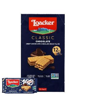 LOACKER WAFER CHOCOLATE 12CT