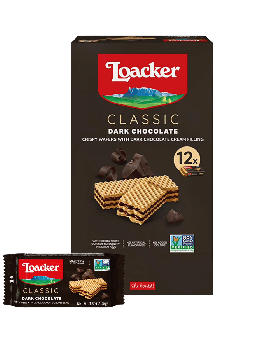 LOACKER WAFER DARK CHOCO 12CT
