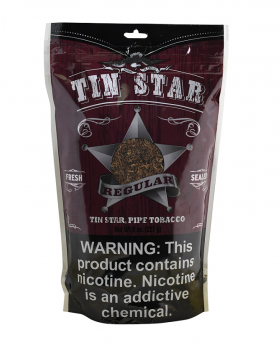 TIN STAR PIPE TOB REG 8OZ