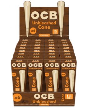 OCB CONES VIRGIN 1.25 6PK 32CT