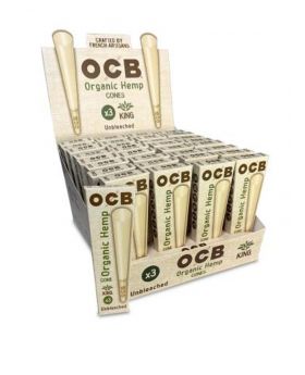 OCB CONES ORG HEMP KS 3PK 32CT