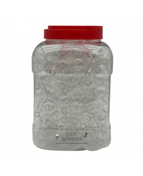 GLASS OB 4IN CLEAR JAR 90CT