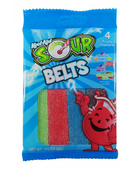 KOOL-AID PEG SOUR BELTS 3.5OZ 1C