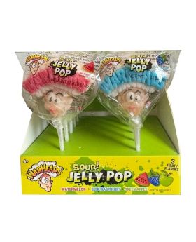 WARHEAD SOUR JELLY POP 12CT