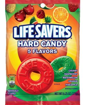 LIFE SAV PEG HARD 5 FLAV 6.25OZ