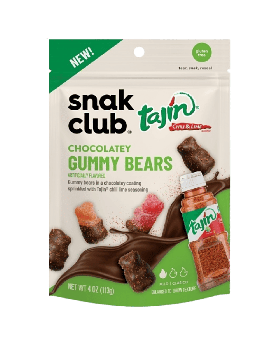 SNAK CLUB TAJIN CHOCO GUM 4OZ 1C