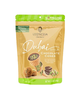 DUBAI CHOCOLATE CONES 2.4OZ 6CT