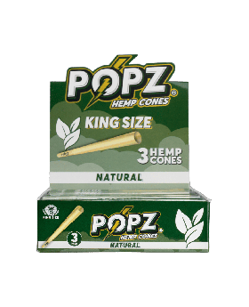 POPZ CONES KS NATURAL 3PK 12CT