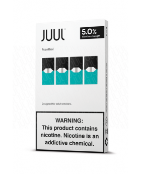 JUUL PODS CL MENTHOL 5% 4/8CT
