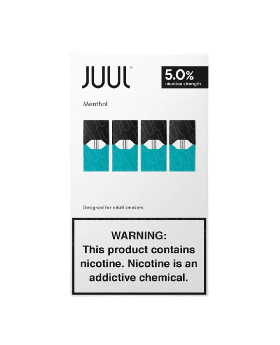 JUUL PODS CL MENTHOL 5% 4/8CT