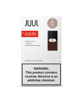 JUUL PODS $23.99 VIRG TOB 5% 6/4