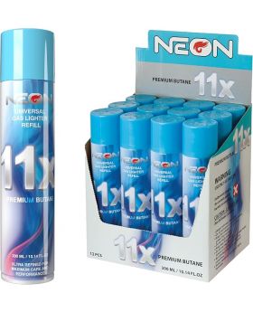 NEON BUTANE GAS 11X REFINED 12CT