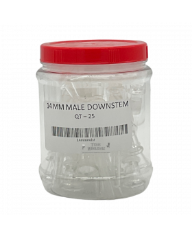 GLASS DOWNSTEM MALE 14MM 25CT