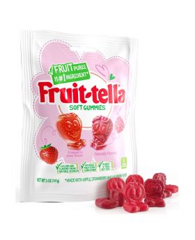 FRUIT-TELLA PEG STRAW RAS 5OZ12C