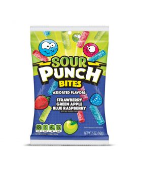 SOUR PUNCH PEG BITE ASSOR 5OZ12C