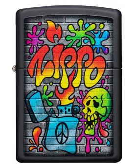 ZIPPO LIGHTER STREET ART DESIGN