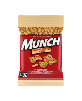 MUNCH PEG PEANUT BITES 4OZ