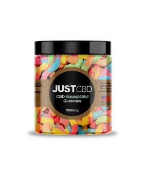JUSTCBD GUMMY 1000MG SOUR WORM