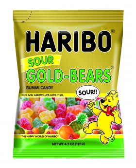 HARIBO PEG SOUR GOLD BEAR 5OZ