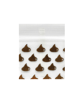 APPLE BAGS 3434 PRINTED CHOCOLATE 10PACK