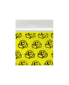 APPLE BAGS 3434 PRINTED HAPPY FACE 10PACK