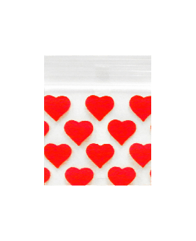 APPLE BAGS 3434 PRINTED HEART 10PACK