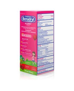 BENADRYL ALLERGY CHERRY 4OZ