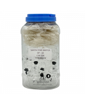 GLASS SNIFFER SANTA CSN109 10CT