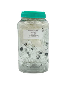 GLASS SNIFFER SMILEY CSN107 12CT