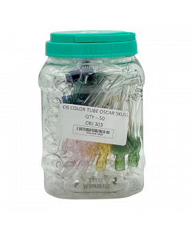 GLASS OB OSCAR SKULL OBJ303 50CT