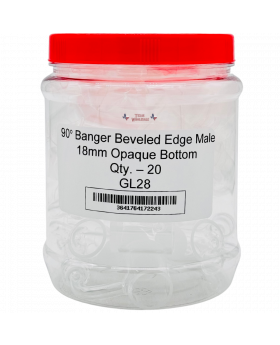 GLASS BANGER MALE 18MM GL28 20CT