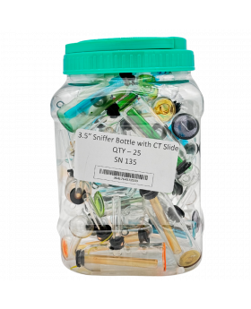 GLASS SNIFFER CT BOTTLE SN135 25