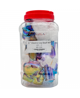 GLASS WP 8IN LEG SKULL WP2101 5C