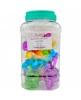 GLASS SNIFFER SKULL MX SN2502 12