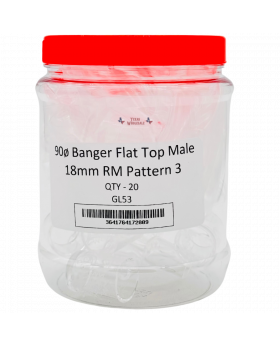 GLASS BANGER MALE 18MM GL53 20CT