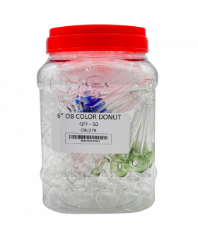 GLASS OB DONUT COLOR OBJ279 50CT