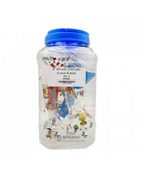 GLASS WP 8IN STICKER WP3046 6CT