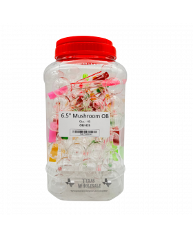 GLASS OB 6.5IN MUSHR OBJ415 45CT