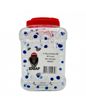 GLASS OB 4IN BLUE OBJ807 90CT