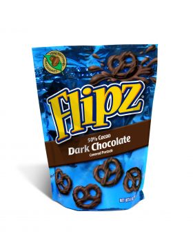 FLIPZ DARK CHOC PRETZEL 4OZ 6CT