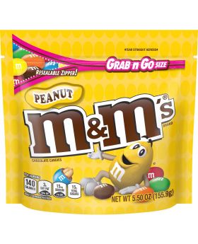 M & M PEG PEANUT GO PK 5OZ 12CT