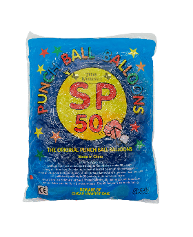 GLASS RUBBER BALOONS 50 CT