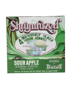 SHRUMFUZED 4PK SOUR APPLE 10CT