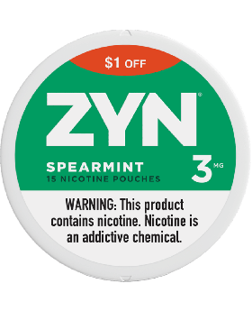 ZYN $1OFF 3MG SPEARMINT 5CT