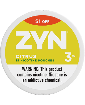 ZYN $1OFF 3MG CITRUS 5CT