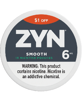 ZYN $1OFF 6MG SMOOTH 5CT