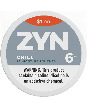 ZYN $1OFF 6MG CHILL 5CT