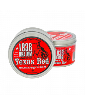 1836 KRATOM CAP 150 TEXAS RED 6C