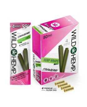 WILD HEMP WRAP STRAW 4/99 20/4PK