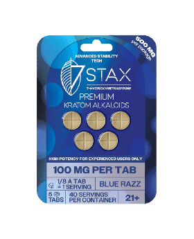 7STAX 7OH 100MG 5PK BLUE RAZ 10C